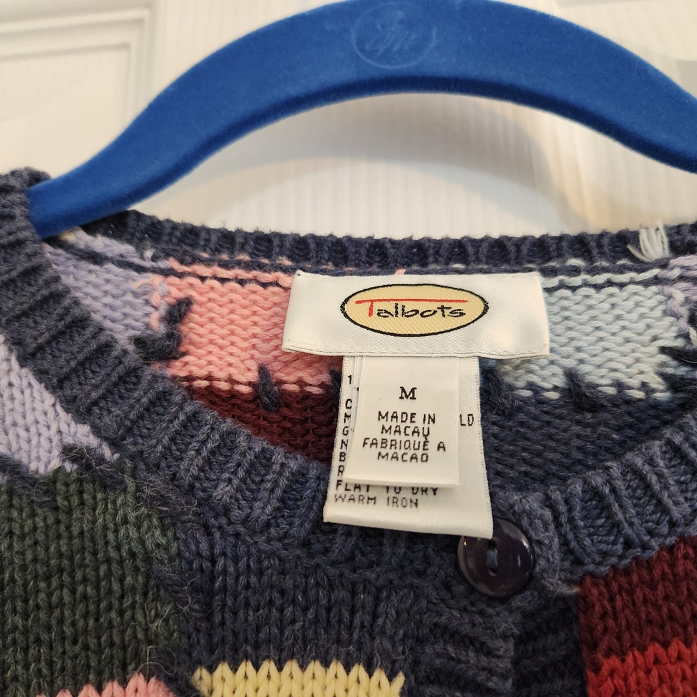 Talbots Multicolor Knit Cardigan - Picture 3 of 5